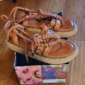 Tan Braided Sandals